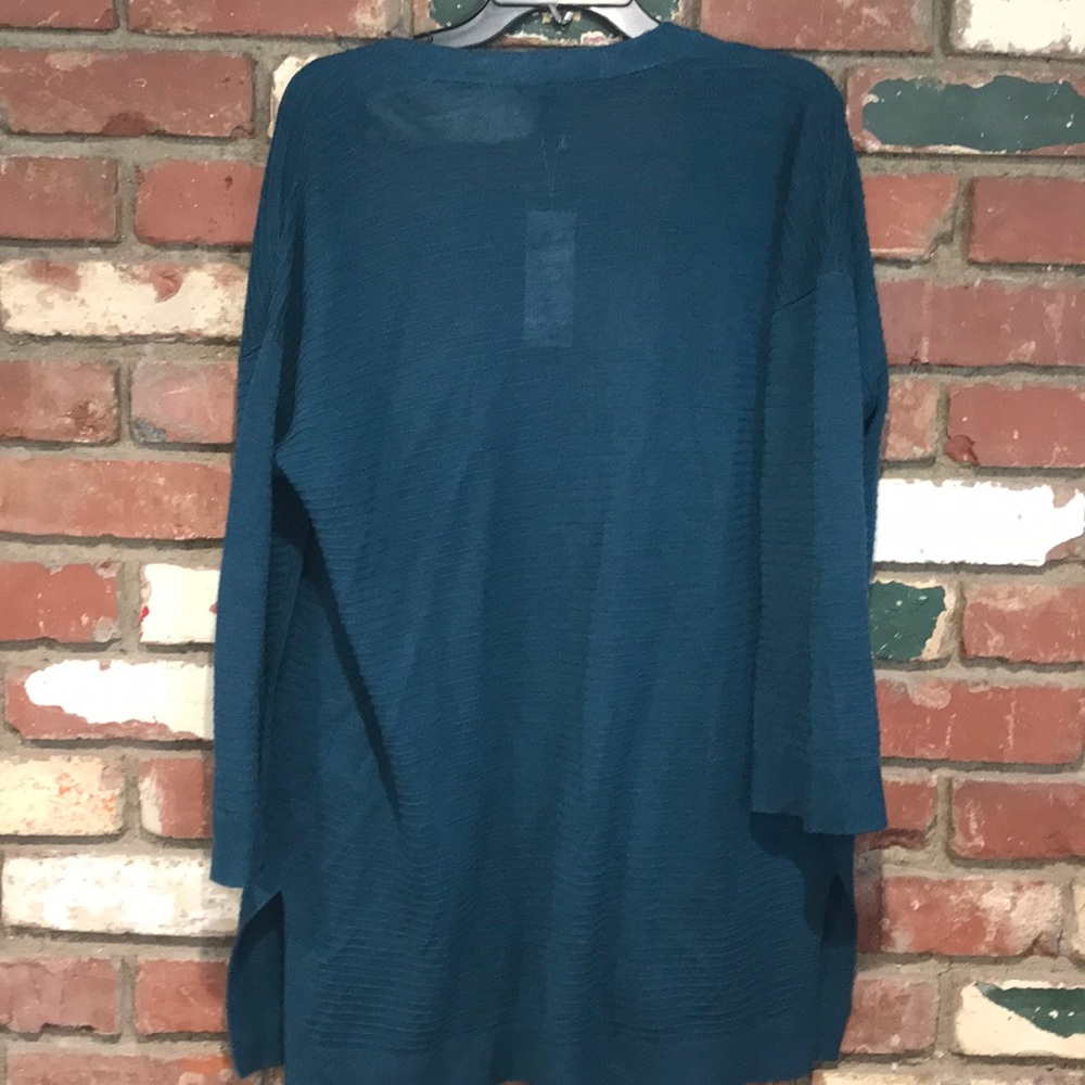 Eileen Fisher Organic LinenCotton kimono cardigan - Picture 4 of 4